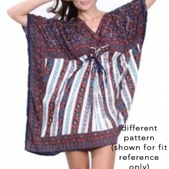 Go With The Flow! Elegant flowing caftan-style tunic top. - Picture 5 of 5